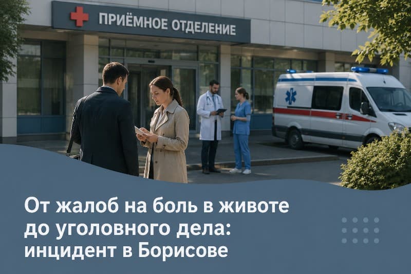 От жалоб на боль в животе до уголовного дела: инцидент в Борисове