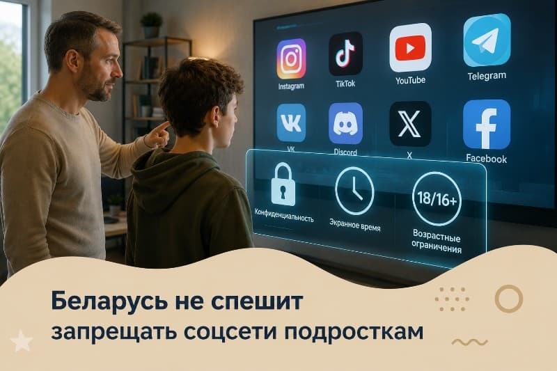 Беларусь не спешит запрещать соцсети подросткам