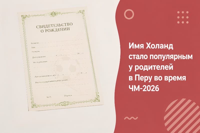 Имя Холанд стало популярным у родителей в Перу во время ЧМ-2026