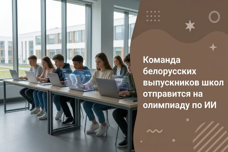 Команда белорусских выпускников школ отправится на олимпиаду по ИИ