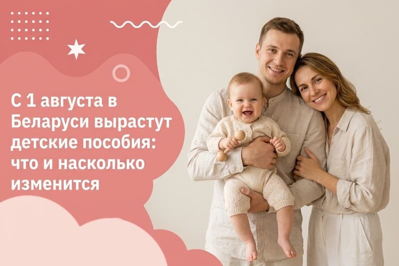 С 1 августа в Беларуси вырастут детские пособия: что и насколько изменится