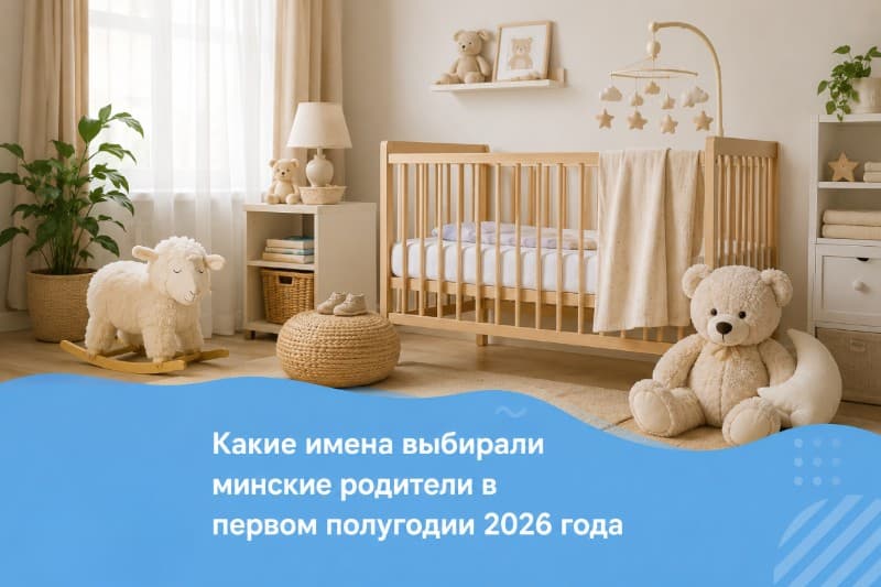 Какие имена выбирали минские родители в первом полугодии 2026 года