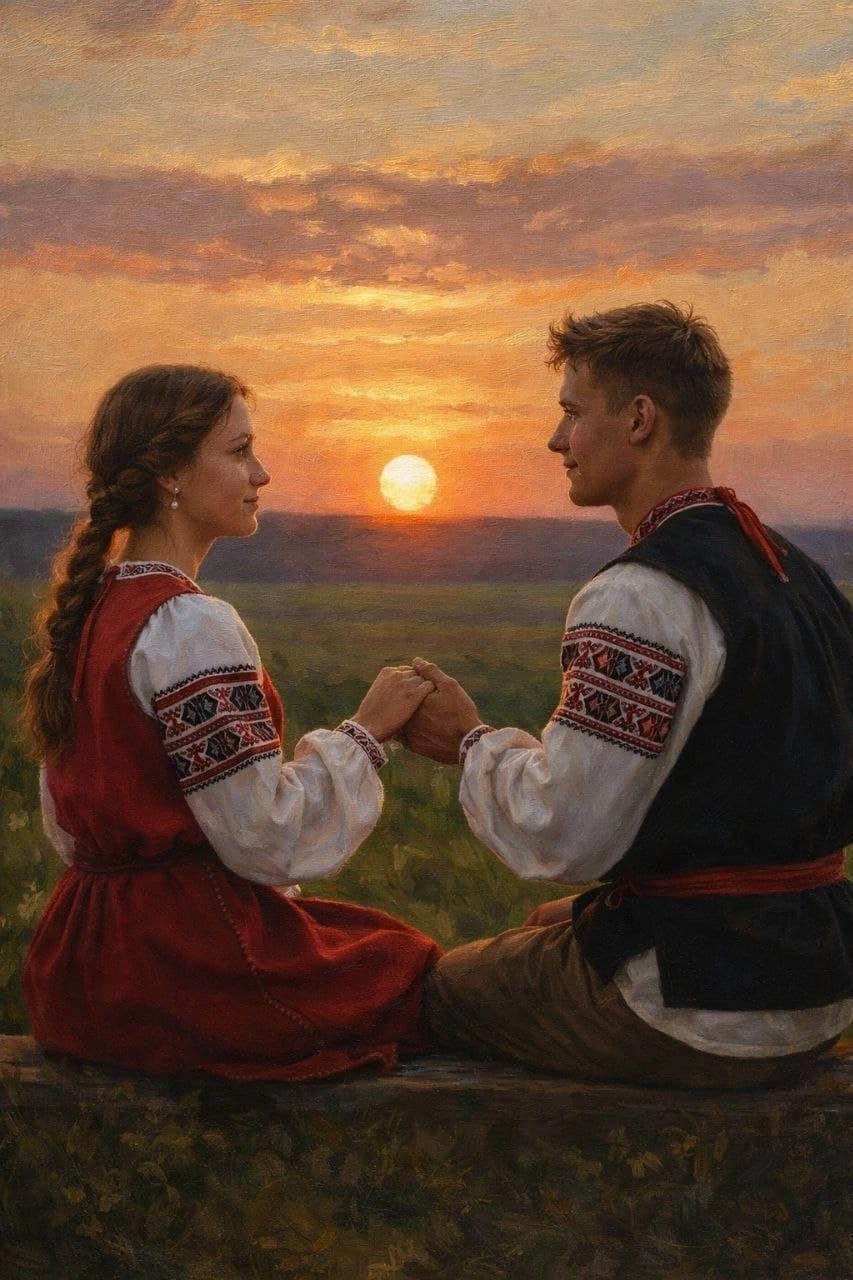 У промнях пяшчотнага сонца!