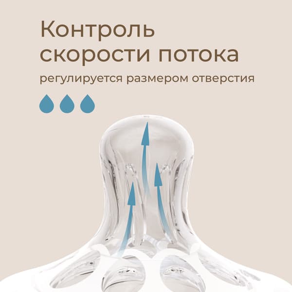 Набор сосок ROXY-KIDS Natural / RBTL-006-L 6