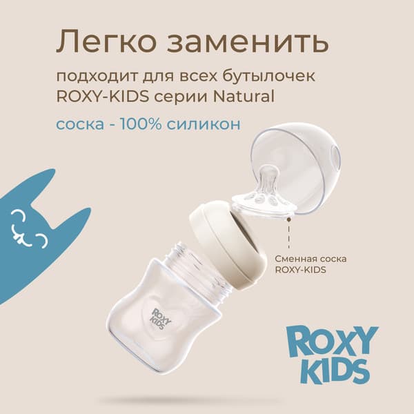 Набор сосок ROXY-KIDS Natural / RBTL-004-S 5