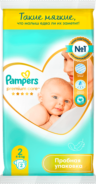 Подгузники детские Pampers Premium Care Mini 4-8кг Микро