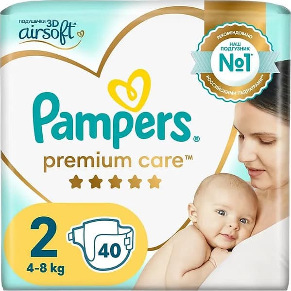 Подгузники детские Pampers Premium Care Mini 4-8кг