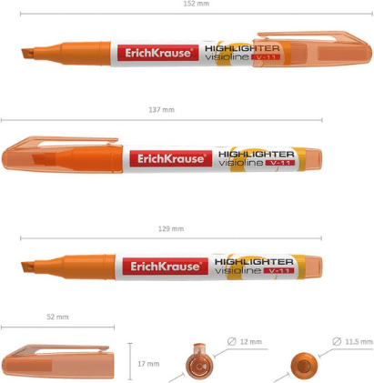 Текстовыделитель Erich Krause Visioline V-11 / 56908 4