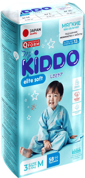 Подгузники-трусики детские MyKiddo Elite Soft M 6-10кг