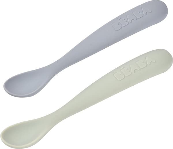 Набор столовых ложек для кормления Beaba Set Of 2 1st Age Silic Spoons + Box 913600 2