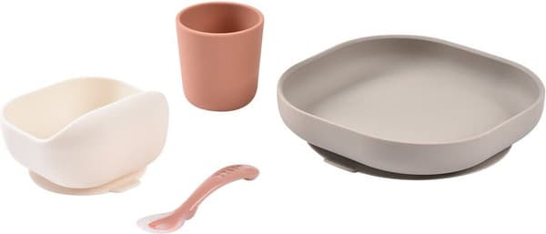 Набор посуды для кормления Beaba Coffret Repas Silic Terracotta 913602 5