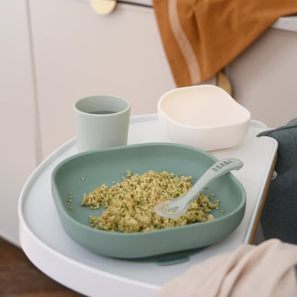 Набор посуды для кормления Beaba Coffret Repas Silic Vert Sauge 913603 8