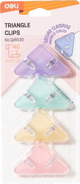 Зажим для бумаги Deli QJ8530