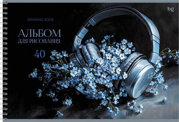 Альбом для рисования BG Нежный букет / АР4гр40 08645 3