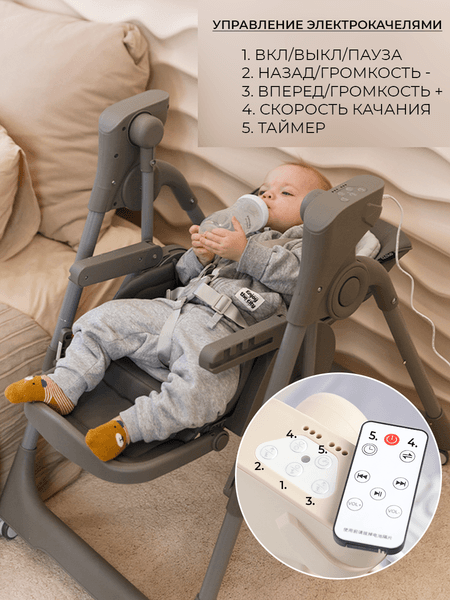 Стульчик для кормления Martin Noir Cloud 10