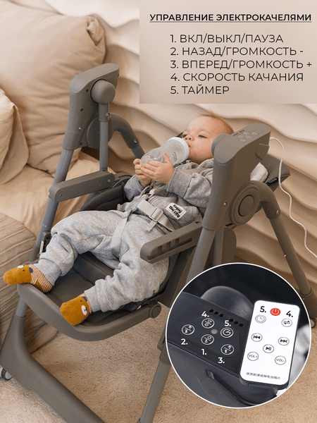 Стульчик для кормления Martin Noir Cloud 10