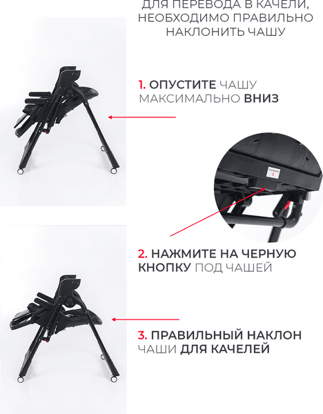Стульчик для кормления Martin Noir Cloud 9