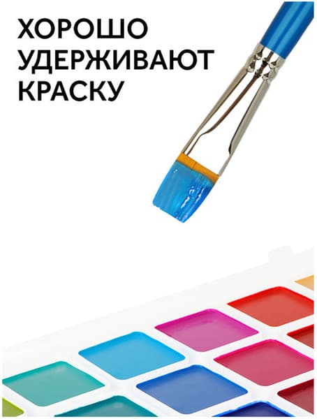 Кисть для рисования ГАММА Cинтетика №16 / 280618.08.016 5