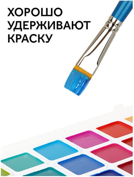 Кисть для рисования ГАММА Cинтетика №18 / 280618.08.018 5