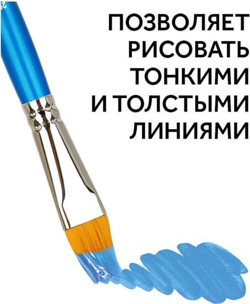 Кисть для рисования ГАММА Cинтетика №20 / 280618.08.020 7