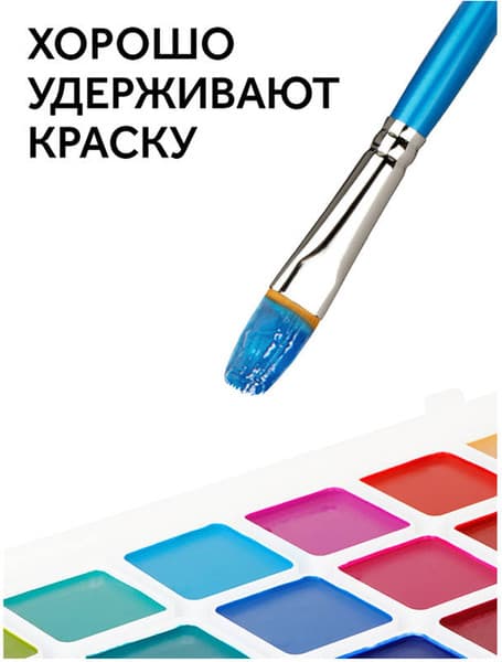 Кисть для рисования ГАММА Cинтетика №10 / 280618.0708.10 5