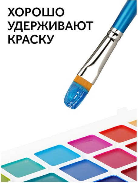 Кисть для рисования ГАММА Cинтетика №12 / 280618.0708.12 5