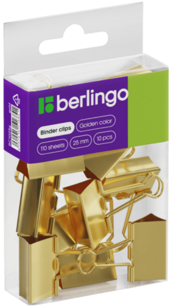 Зажим для бумаги Berlingo BC1025g