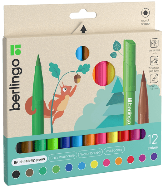Фломастеры Berlingo Brush / BP_00012