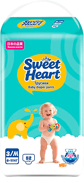 Подгузники-трусики детские Sweet Heart 6-11кг
