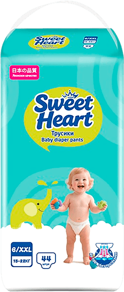 Подгузники-трусики детские Sweet Heart 15-22кг