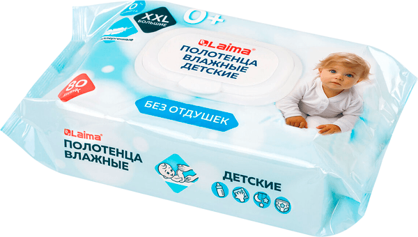 Влажные салфетки детские Laima Kids / 116525