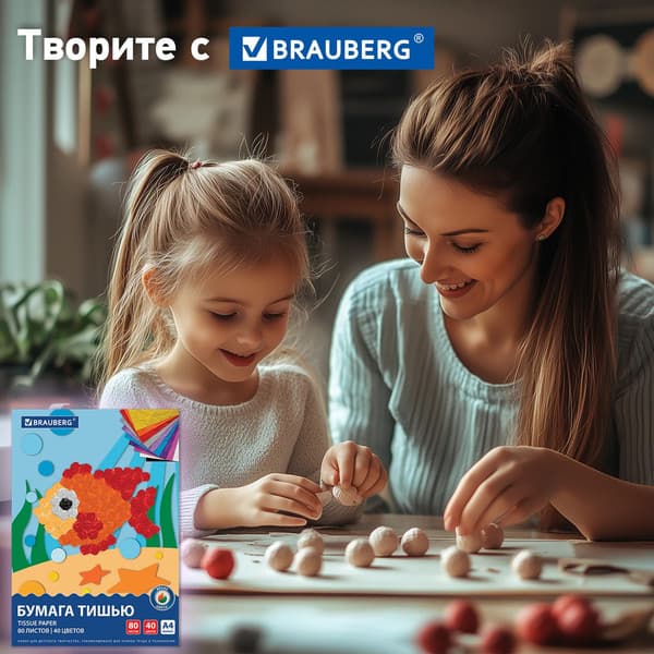 Набор цветной бумаги Brauberg Тишью / 116499 7