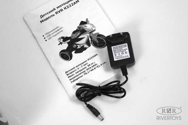 Детский мотоцикл RiverToys K222AM 2