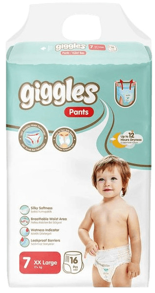Подгузники-трусики детские Giggles XXLarge 7 Pants