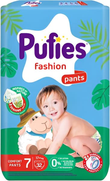 Подгузники-трусики детские Pufies Pants Fashion Extra Large Plus 17+кг
