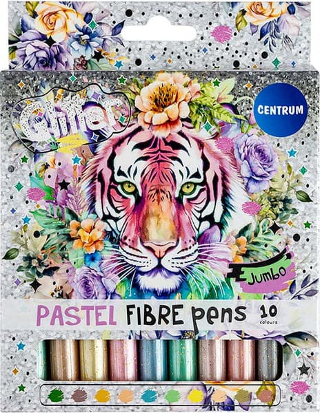 Фломастеры Centrum Jumbo Pastel Glitter / 81320