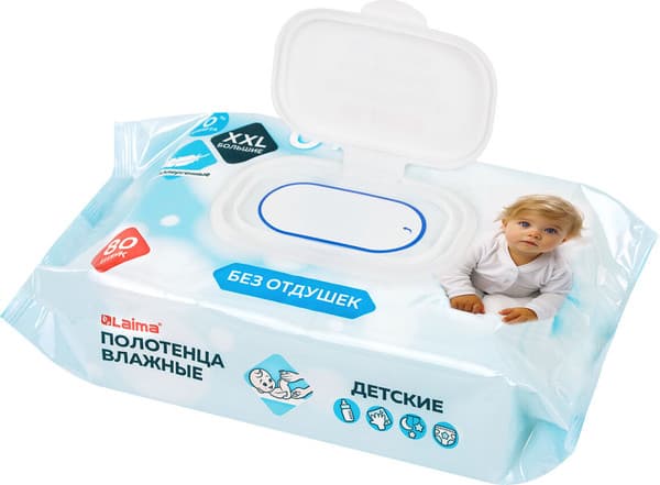 Влажные салфетки детские Laima Kids / 116526 3