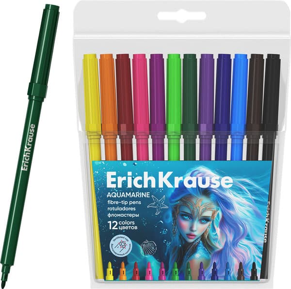 Фломастеры Erich Krause Aquamarine / 65184 2
