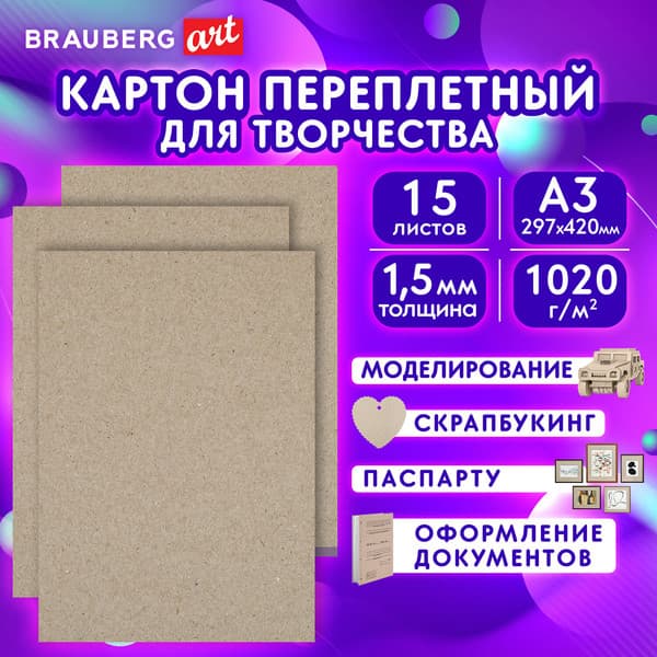 Набор переплетного картона Brauberg 115338 2