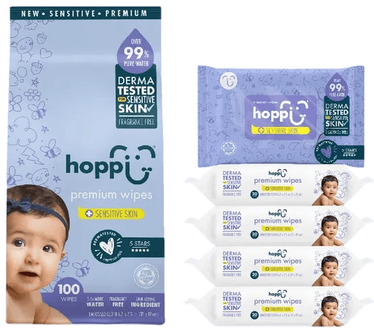 Влажные салфетки детские Hoppi Sensitive Skin / HB-051
