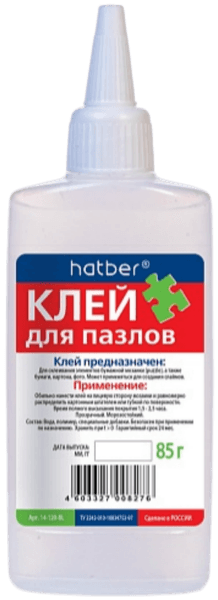 Клей художественный Hatber Для пазлов / GL_081296
