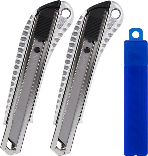 Набор ножей канцелярских Brauberg Metallic 273929