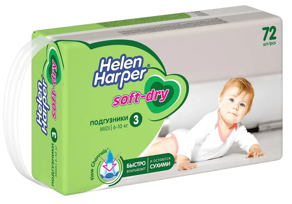 Подгузники детские Helen Harper Soft & Dry Midi