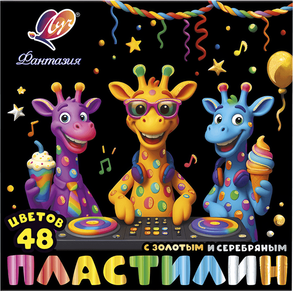 Пластилин восковой ЛУЧ Фантазия / 35С 2323-08