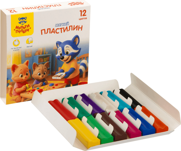 Пластилин Мульти-пульти Енот и друзья / МП_06860 3