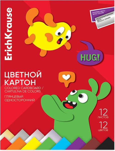Набор цветного картона Erich Krause Jolly Friends / 65629