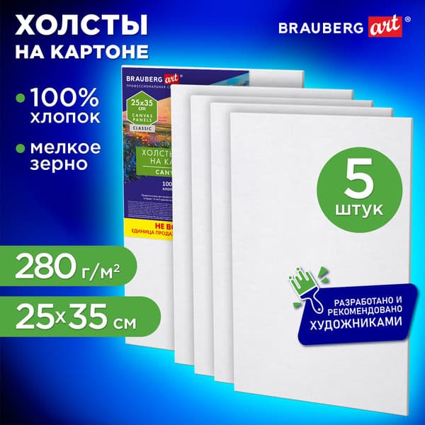 Набор холстов для рисования Brauberg Art Classic / 192653 2