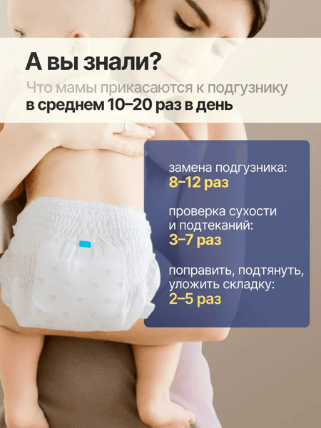 Подгузники-трусики детские Kirulya Premium XL 12+ кг