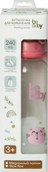 Бутылочка для кормления Be Baby Антиколиковая / R-06B/240 4