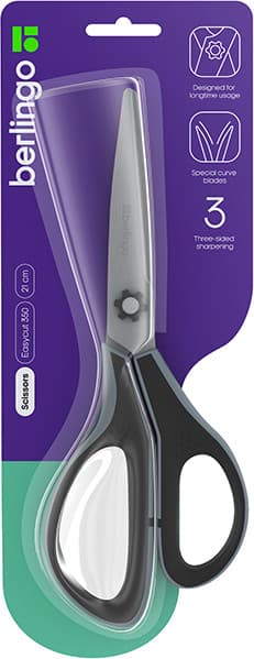 Ножницы канцелярские Berlingo Easycut 350 / DNn_21035